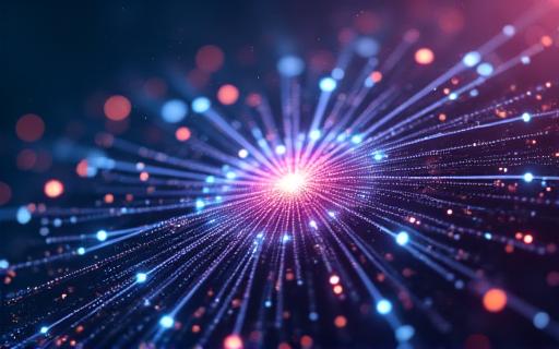 An abstract visualisation of a neural network